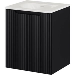 EN.CASA Newport Gabinete de baño empotrado con lavabo - Negro EN.CASA Newport Gabinete de baño empotrado con lavabo - Negro