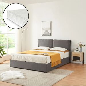 en.casa Lunner Cama doble con espacio de almacenamiento - Cama en.casa Lunner Cama doble con espacio de almacenamiento - Cama