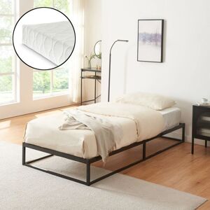 en.casa Cama metálica Trerunta - 90x200cm - Negro en.casa Cama metálica Trerunta - 90x200cm - Negro