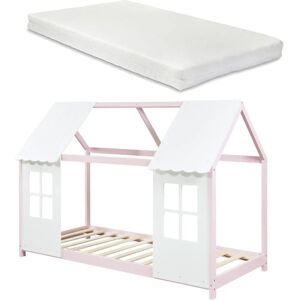Lit pour enfants Tostedt avec matelas 90x200cm - en.casa - Publicité Lit pour enfants Tostedt avec matelas 90x200cm - en.casa - Publicité