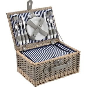 Panier pique-nique Casa.pro pour 4 - Bleu/Blanc - Publicité Panier pique-nique Casa.pro pour 4 - Bleu/Blanc - Publicité