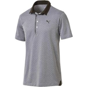 Puma Diamond Jaquard Grey/Khaki Performance Fit Mens Golf Polo Shirt - 576125 04 Puma Diamond Jaquard Grey/Khaki Performance Fit Mens Golf Polo Shirt - 576125 04