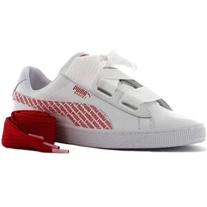Puma Basket Heart AOP Witleren Sneakers voor Dames - Dames Sneakers Puma Basket Heart AOP Witleren Sneakers voor Dames - Dames Sneakers