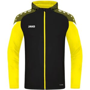 JAKO Heren Performance Hoodie - zwart/geel - 3XL JAKO Heren Performance Hoodie - zwart/geel - 3XL