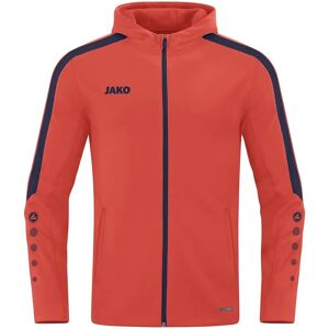 JAKO Power unisex hoodie - Vlam/Marine - 128 JAKO Power unisex hoodie - Vlam/Marine - 128