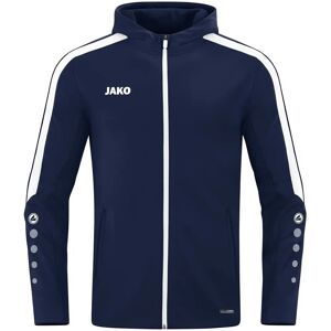 JAKO Power Unisex Capuchontrui - Blauw - 128 JAKO Power Unisex Capuchontrui - Blauw - 128