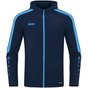 Veste à capuche Power JAKO - Unisexe - Marine/Bleu ciel - 128 - Publicité Veste à capuche Power JAKO - Unisexe - Marine/Bleu ciel - 128 - Publicité