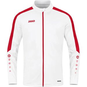 JAKO Kinder Sportjacke - Unisex - Wit/rood - 12/12 JAKO Kinder Sportjacke - Unisex - Wit/rood - 12/12