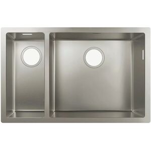 Hansgrohe S719-U655 Edelstahl Küchenspüle - 1 Haupt- & Extra-Becken Hansgrohe S719-U655 Edelstahl Küchenspüle - 1 Haupt- & Extra-Becken