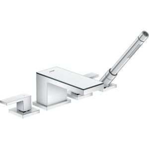 Hansgrohe Axor MyEdition 4-gaten badkraan - Chroom / Spiegelglas Hansgrohe Axor MyEdition 4-gaten badkraan - Chroom / Spiegelglas