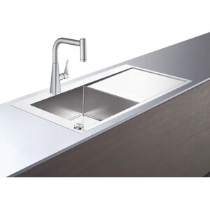 Hansgrohe Edelstahl Küchenspüle mit Mischbatteri - 1045x510mm Hansgrohe Edelstahl Küchenspüle mit Mischbatteri - 1045x510mm