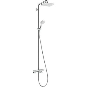 HANSGROHE Croma E Douchesysteem - 28cm, met thermostaat, zilver HANSGROHE Croma E Douchesysteem - 28cm, met thermostaat, zilver