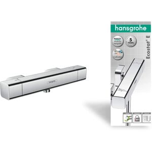 HANSGROHE Ecostat E Shower Thermostat - Silver (chromed) - Safety, Modern Design HANSGROHE Ecostat E Shower Thermostat - Silver (chromed) - Safety, Modern Design