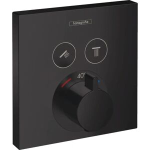 Hansgrohe ShowerSelect Thermostat - Matte Black - 2 Functions Hansgrohe ShowerSelect Thermostat - Matte Black - 2 Functions
