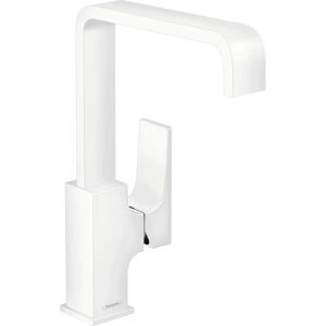 Hansgrohe Metropol White Matte Faucet - Lavatory, Single Handle, Push-Open Drain Hansgrohe Metropol White Matte Faucet - Lavatory, Single Handle, Push-Open Drain