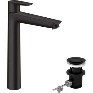 Hansgrohe Talis E Single Lever Basin Mixer Tap - Water-Efficient, Matte Black Hansgrohe Talis E Single Lever Basin Mixer Tap - Water-Efficient, Matte Black