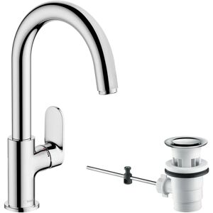 Hansgrohe Vernis Blend Bathroom Basin Mixer Tap - Swivel Spout - Chrome Hansgrohe Vernis Blend Bathroom Basin Mixer Tap - Swivel Spout - Chrome