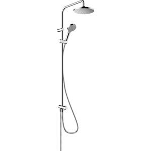 Hansgrohe Vernis Blend Riser Kit - Round Drencher Head, Handset, Chrome Hansgrohe Vernis Blend Riser Kit - Round Drencher Head, Handset, Chrome