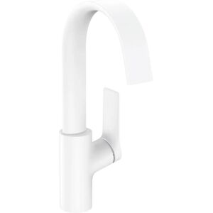 Hansgrohe Vivenis - White Matte Faucet Model 210 with Swivel Spout - Bathroom Sink Hansgrohe Vivenis - White Matte Faucet Model 210 with Swivel Spout - Bathroom Sink