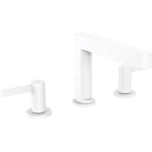 Hansgrohe Finoris robinet de lavabo 3 orificii - EcoSmart, Alb Mat Hansgrohe Finoris robinet de lavabo 3 orificii - EcoSmart, Alb Mat
