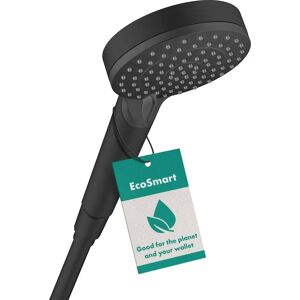 Hansgrohe Vernis Blend EcoSmart Shower Head - Black, 100mm, Dual Spray Modes Hansgrohe Vernis Blend EcoSmart Shower Head - Black, 100mm, Dual Spray Modes
