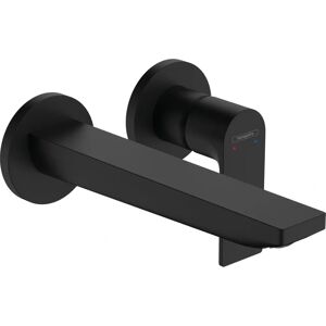 Hansgrohe Rebris E Wall-Mounted Faucet - Modern Black Finish Hansgrohe Rebris E Wall-Mounted Faucet - Modern Black Finish