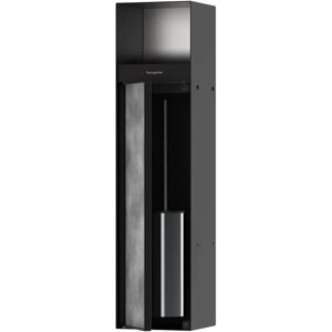 Hansgrohe XtraStoris Rock Toilet Brush Holder with Toilet Paper - Black Matte Hansgrohe XtraStoris Rock Toilet Brush Holder with Toilet Paper - Black Matte