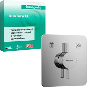Hansgrohe DuoTurn Q Mixer - Ceramic, Wall Mount, 2 Functions - Mixer Hansgrohe DuoTurn Q Mixer - Ceramic, Wall Mount, 2 Functions - Mixer