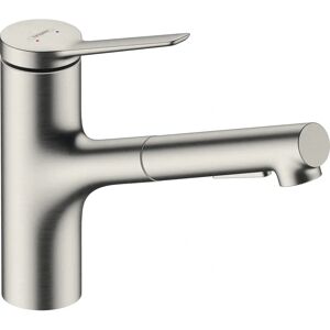 Hansgrohe Zesis M33 Kitchen Faucet - Stainless Steel, 2 Spray Types Hansgrohe Zesis M33 Kitchen Faucet - Stainless Steel, 2 Spray Types