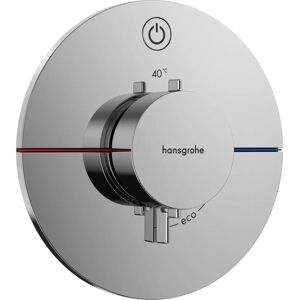 Termostat ShowerSelect Comfort S de Hansgrohe - Rotund, Cromat, Montaj pe perete Termostat ShowerSelect Comfort S de Hansgrohe - Rotund, Cromat, Montaj pe perete