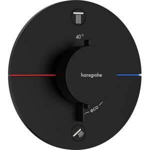Hansgrohe ShowerSelect Comfort S Thermostat - Dual Outlet, Black Hansgrohe ShowerSelect Comfort S Thermostat - Dual Outlet, Black