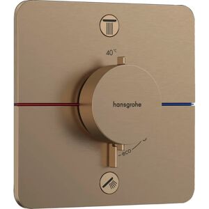 Hansgrohe Brushed Bronze Thermostat - ShowerSelect Comfort Q - Dual Function Hansgrohe Brushed Bronze Thermostat - ShowerSelect Comfort Q - Dual Function