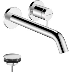 Hansgrohe Tecturis Wall Basin Mixer - Compact, Chrome Hansgrohe Tecturis Wall Basin Mixer - Compact, Chrome