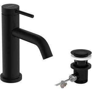Hansgrohe Tecturis S Faucet - Matte Black - Water-saving, 80mm projection Hansgrohe Tecturis S Faucet - Matte Black - Water-saving, 80mm projection