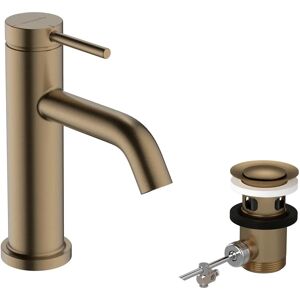 Hansgrohe Tecturis S Faucet - Water-saving, Brushed Bronze, 80mm projection Hansgrohe Tecturis S Faucet - Water-saving, Brushed Bronze, 80mm projection