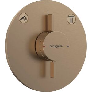Hansgrohe DuoTurn S Shower Mixer - Wall Mount, 2 Functions, Brushed Bronze Hansgrohe DuoTurn S Shower Mixer - Wall Mount, 2 Functions, Brushed Bronze
