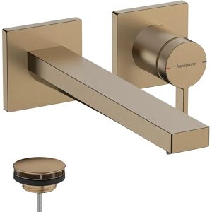 Hansgrohe Tecturis E Faucet - Wall-Mounted, Brushed Bronze Hansgrohe Tecturis E Faucet - Wall-Mounted, Brushed Bronze