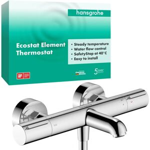 Hansgrohe Ecostat Badthermostaat - Opbouwmontage, 177mm, 2 verbruikers, Metaal Hansgrohe Ecostat Badthermostaat - Opbouwmontage, 177mm, 2 verbruikers, Metaal