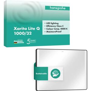 Hansgrohe Xarita Lite Q Spiegel - seitliche LED-Beleuchtung - 1000x30x700mm Hansgrohe Xarita Lite Q Spiegel - seitliche LED-Beleuchtung - 1000x30x700mm