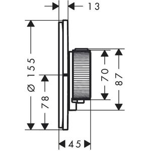 Hansgrohe AXOR ShowerSelect ID Termostat - Rotund, Încastrat, 1 Consumator Hansgrohe AXOR ShowerSelect ID Termostat - Rotund, Încastrat, 1 Consumator