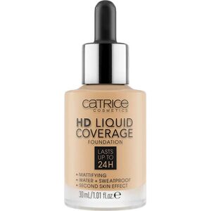 Fond de Teint Noisette Catrice - Couverture Liquide HD - 30ml - Publicité Fond de Teint Noisette Catrice - Couverture Liquide HD - 30ml - Publicité