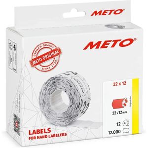 METO 30007322 - Price Labels - Red - 22x12 mm - 12000 pcs METO 30007322 - Price Labels - Red - 22x12 mm - 12000 pcs