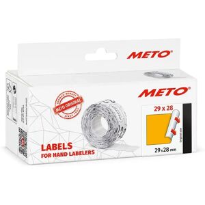 METO Price Label - 29x28mm Fluorescent Orange - 3 Lines METO Price Label - 29x28mm Fluorescent Orange - 3 Lines