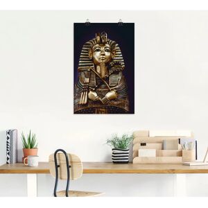 ARTLAND Königs Tutanchamun Büste Wandbild - 40x60cm - Gold ARTLAND Königs Tutanchamun Büste Wandbild - 40x60cm - Gold