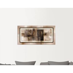 ARTLAND Quadrate - abstrakt 1 Wandbild - 60x30 cm - goldfarben ARTLAND Quadrate - abstrakt 1 Wandbild - 60x30 cm - goldfarben