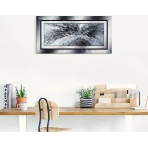 ARTLAND - Schwarz - weiß abstrakt 1 - 40x20 cm - Wall art ARTLAND - Schwarz - weiß abstrakt 1 - 40x20 cm - Wall art