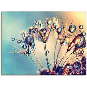 ARTLAND Blau Pusteblume Glitzertau Wandbild - Blumen ARTLAND Blau Pusteblume Glitzertau Wandbild - Blumen