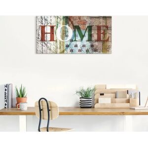 ARTLAND Buntes Zuhause Leinwandbild - Buntes zu Hause in taktvollen Farben - Wandbild ARTLAND Buntes Zuhause Leinwandbild - Buntes zu Hause in taktvollen Farben - Wandbild