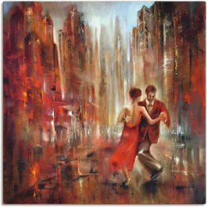 ARTLAND Tango 40x40cm Aluminium Wandbild - Rot - Leinwand, Poster, Sticker ARTLAND Tango 40x40cm Aluminium Wandbild - Rot - Leinwand, Poster, Sticker