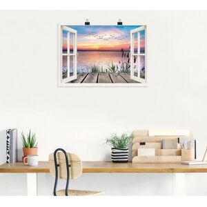 ARTLAND - See in den Farben der Wolken - Blau - 70x50 cm - Canvas print ARTLAND - See in den Farben der Wolken - Blau - 70x50 cm - Canvas print